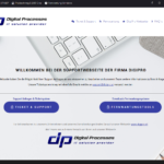 Ticketsystem und Support Webseite DigiPro